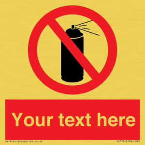 Custom prohibition no aerosol